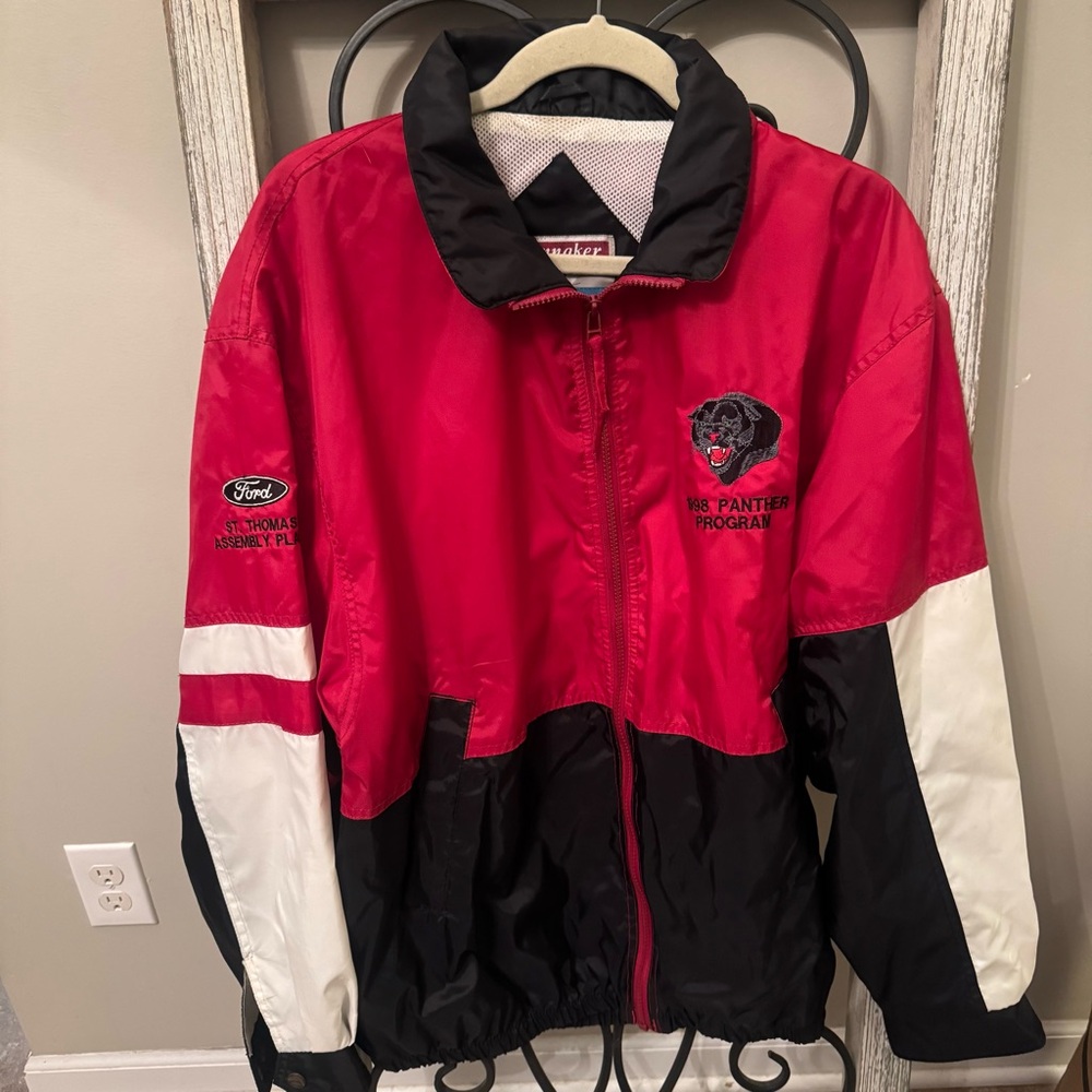 Ford St Thomas Assembly Plant 1998 Panther Program Colorblock Jacket Spinnaker M